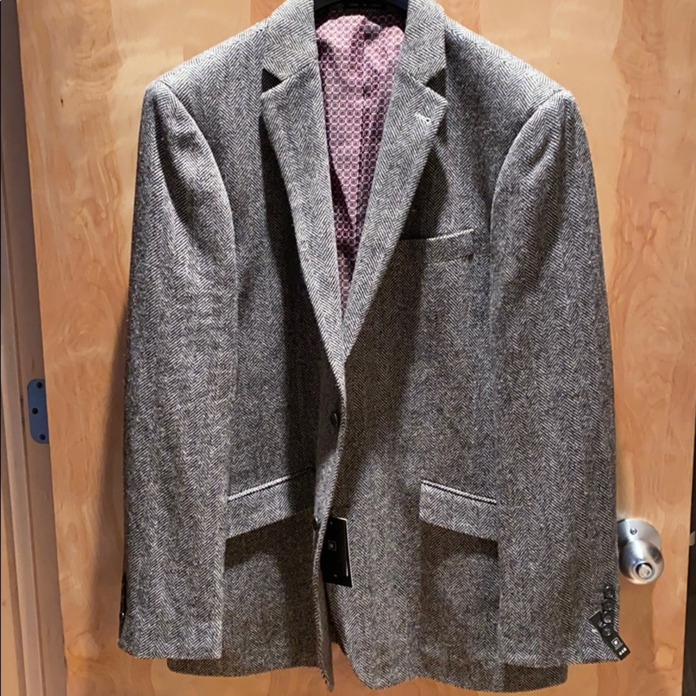 (NWT) Bachrach Blazer - 44R Charcoal
